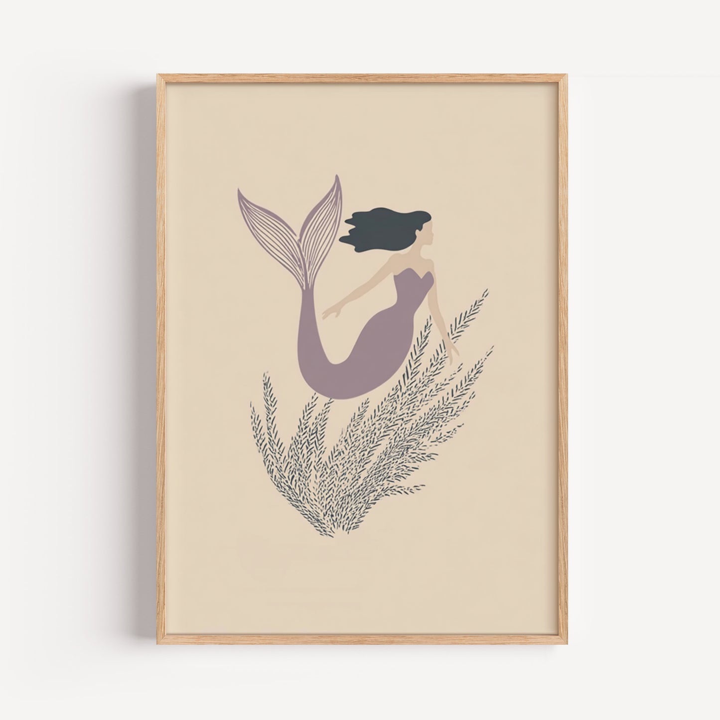 Minimalist Mermaid Print
