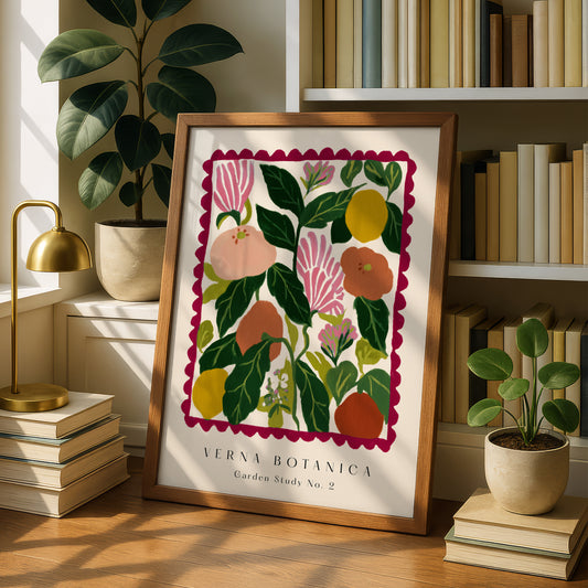 Red Flower Print