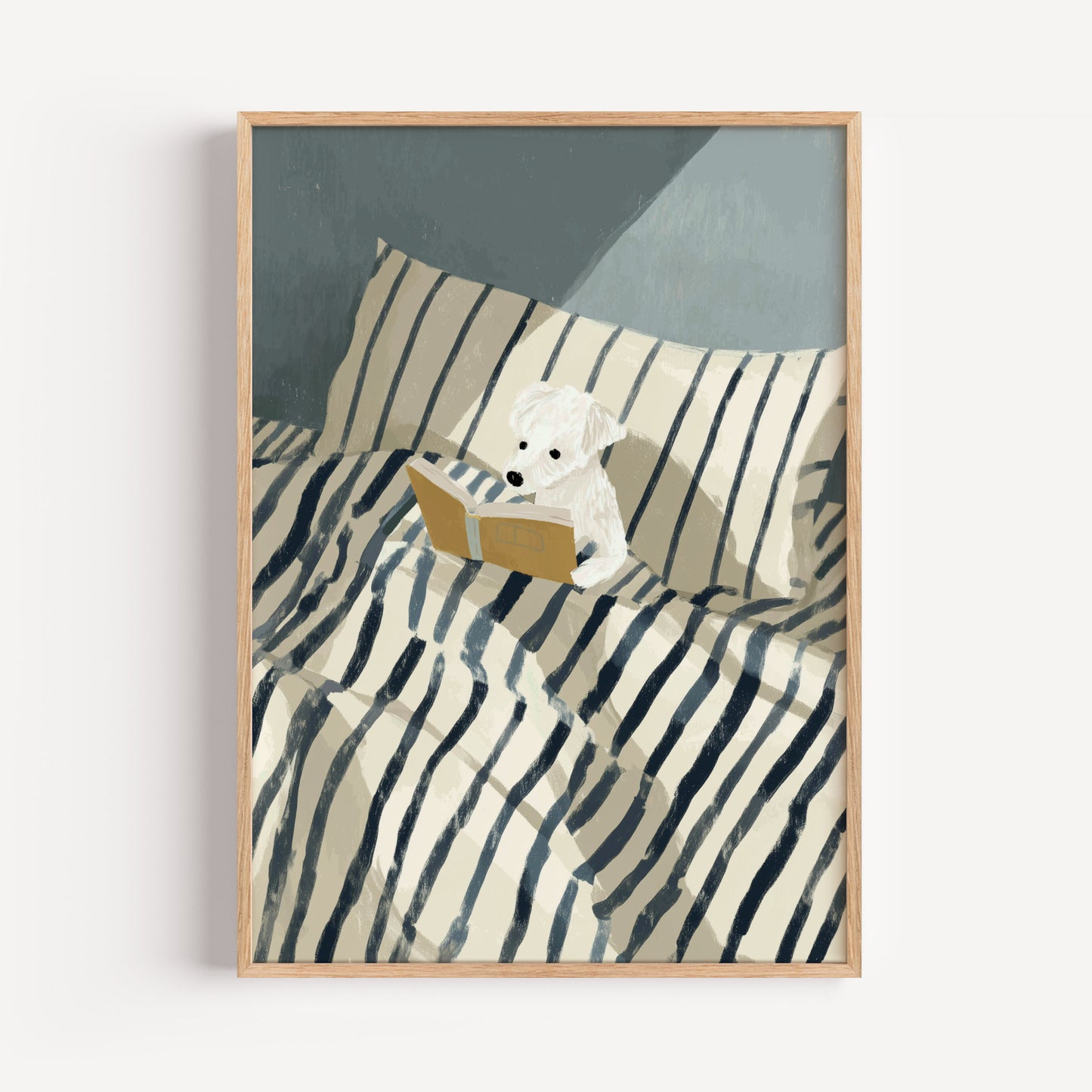Dog Reading Print