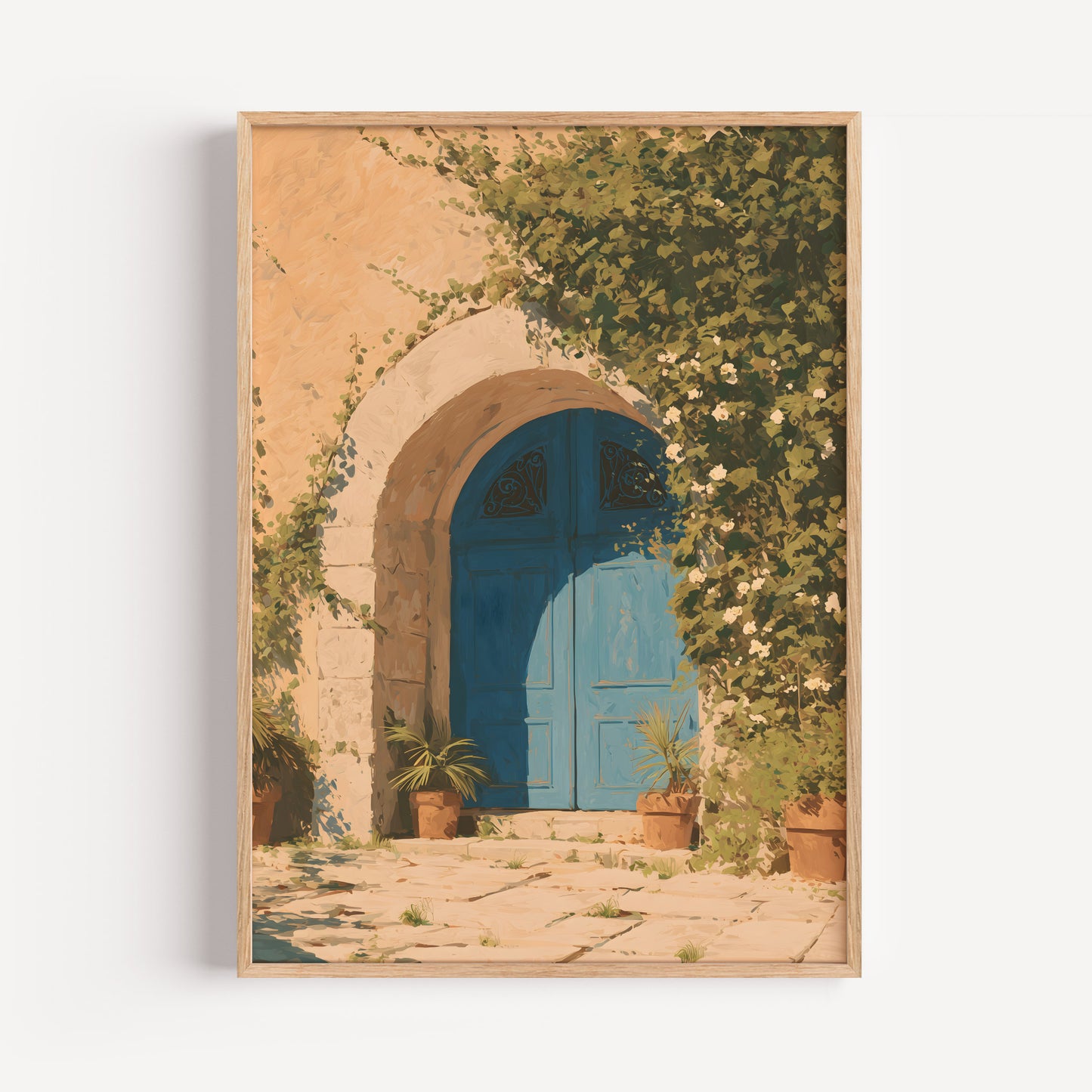 Mediterranean Blue Door Print