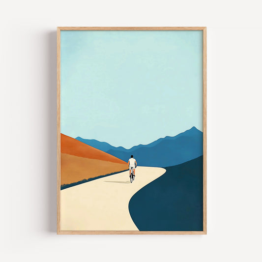 Cycling Wall Art Print