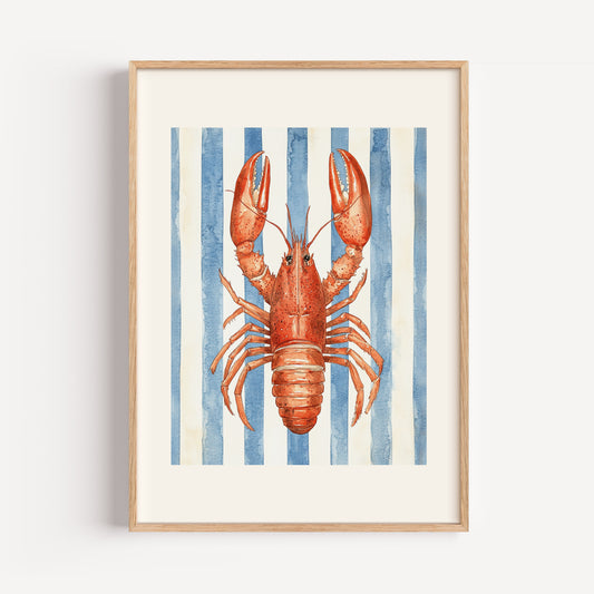 Coastal Lobster Print