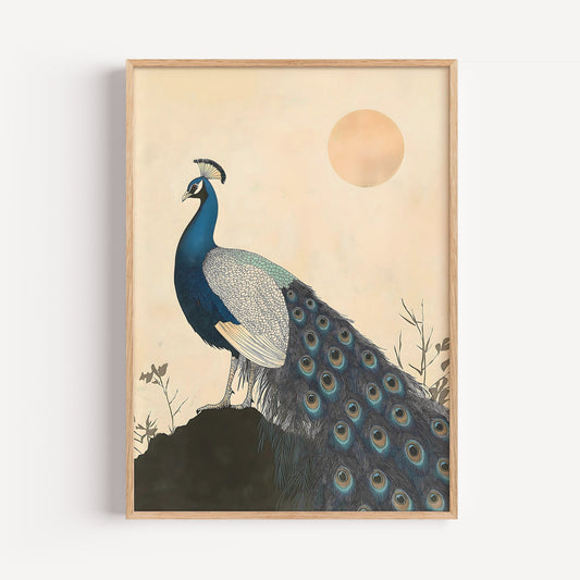 Japanese Peacock Print