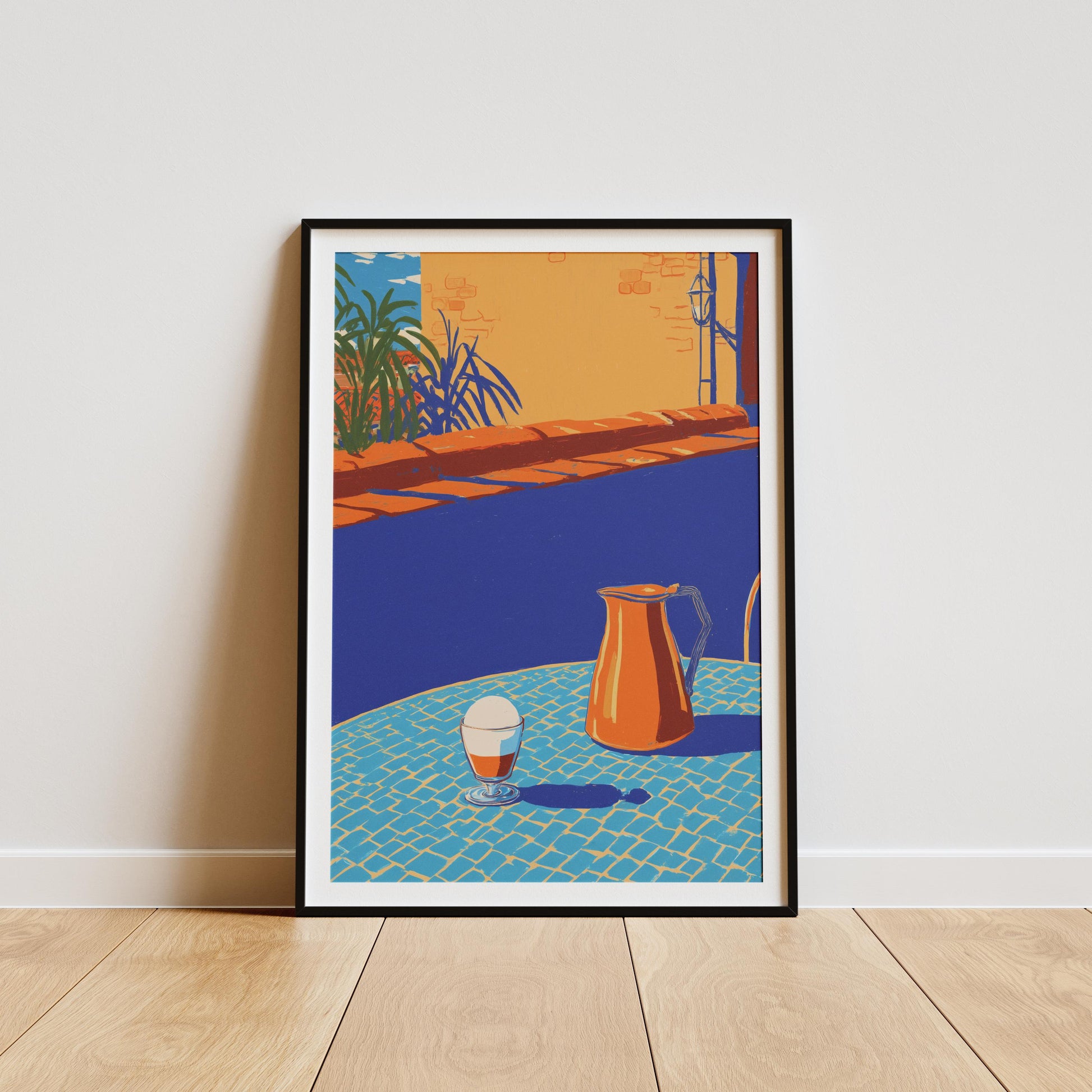 Affogato Italy Print – Italian Coffee Wall Art, Italy Food Poster, Gelato Espresso Kitchen Decor, Minimalist Cafe Illustration, Travel Print 15 x 20 cm / 6 x 8″ (roughly A5)