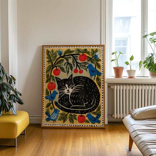 Apple Tree Cat Print 002 Living Room-media-4.jpg