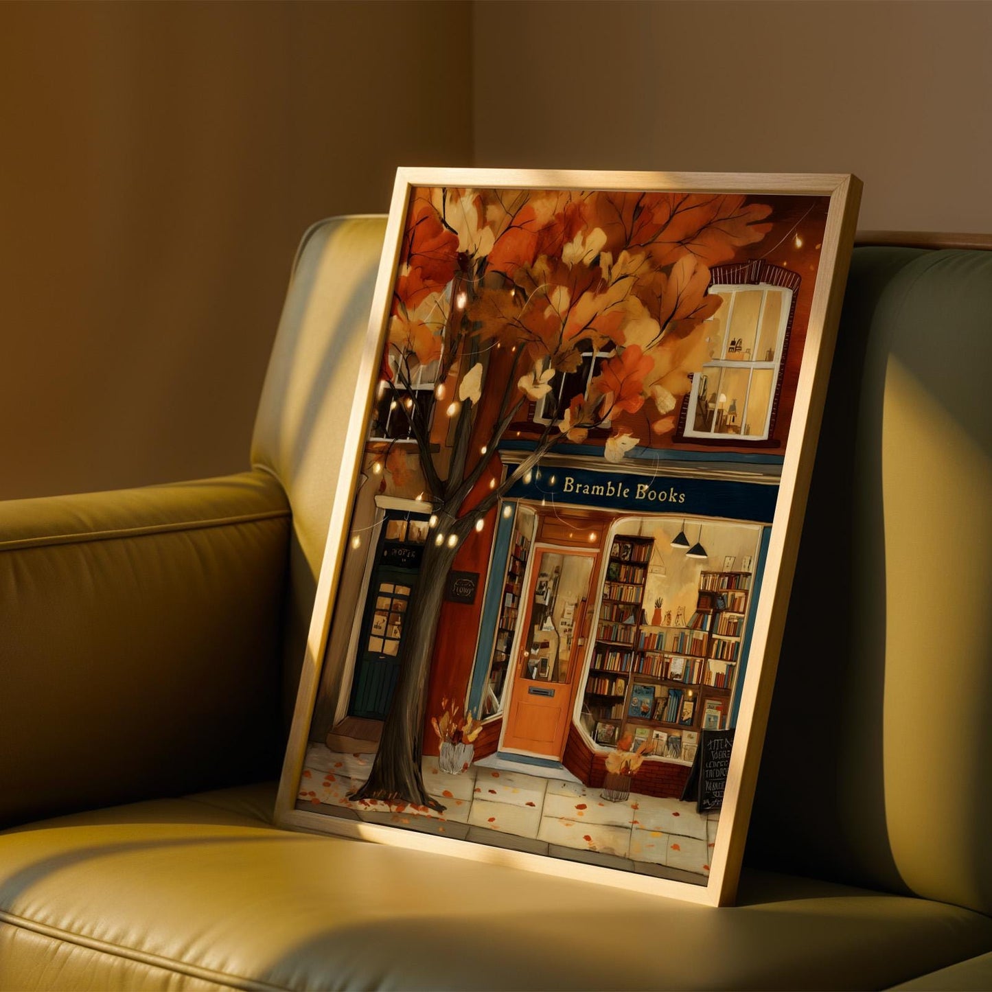 Autumn Bookstore Print