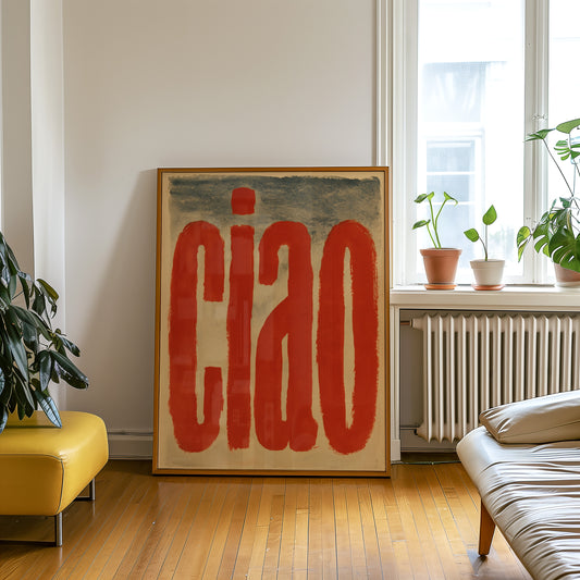 Ciao Red Lettering Print 02 Living Room-media-4.jpg