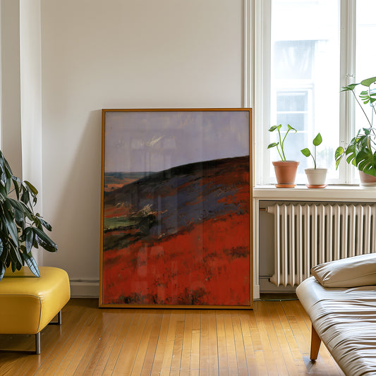 Crimson Hillside Landscape Print 002 Living Room-media-4.jpg