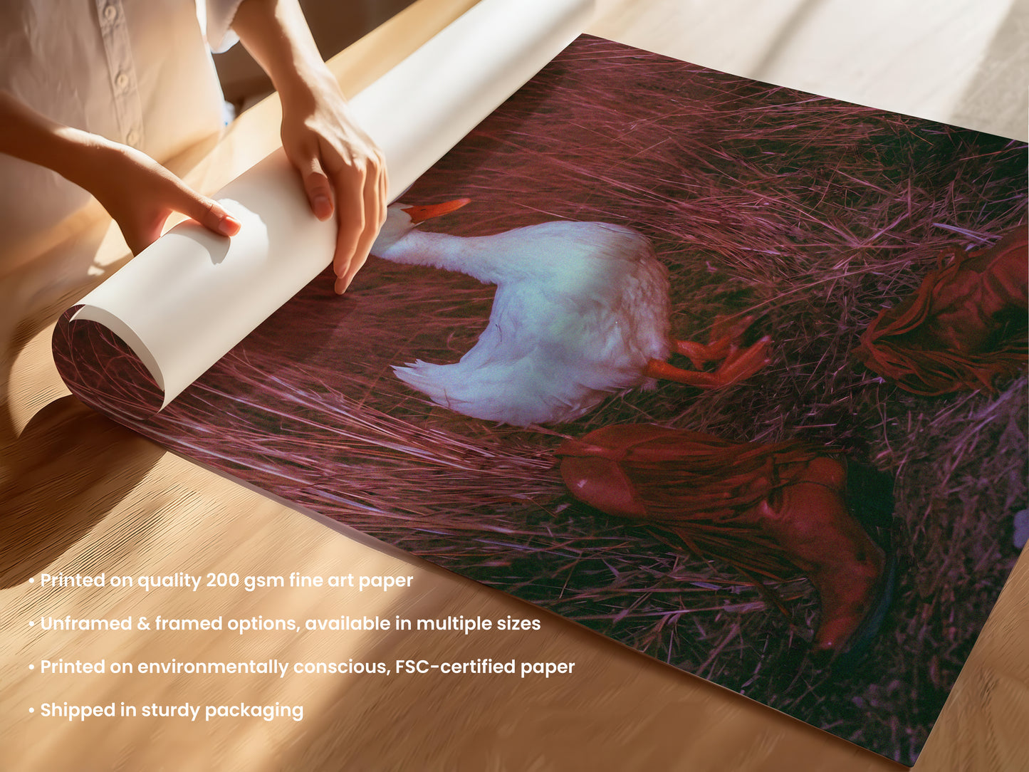 Dusk Cowgirl Duck Print