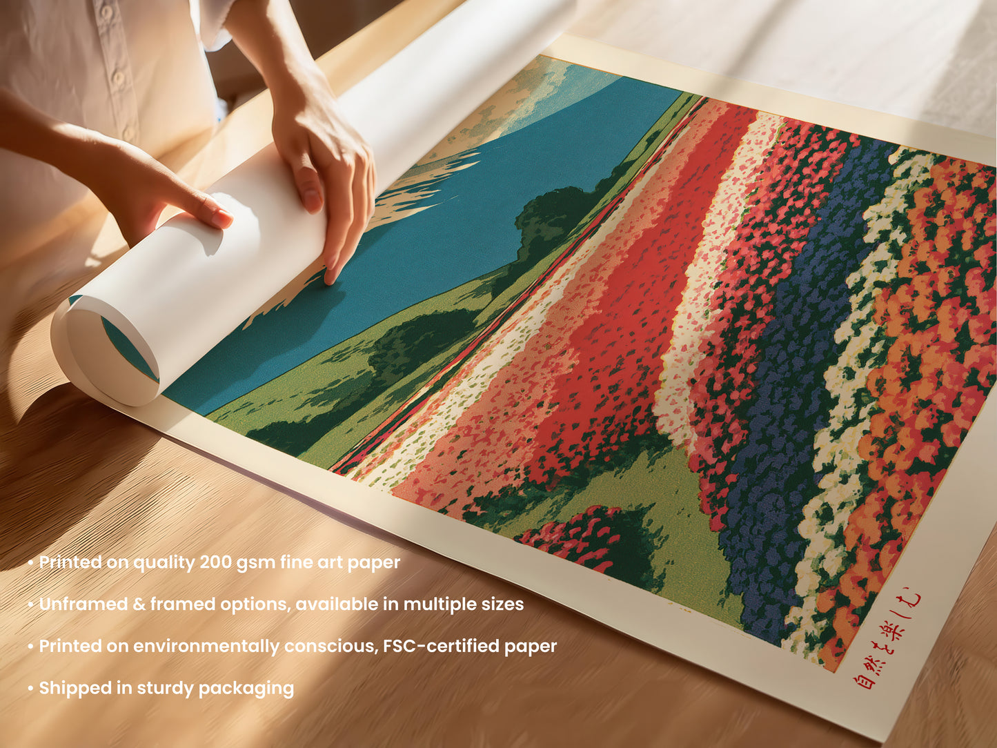 Fuji Flower Fields Print