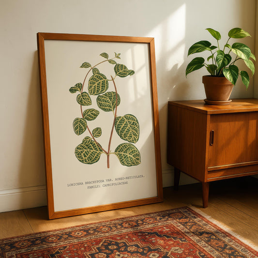 Golden-Net Honeysuckle Print