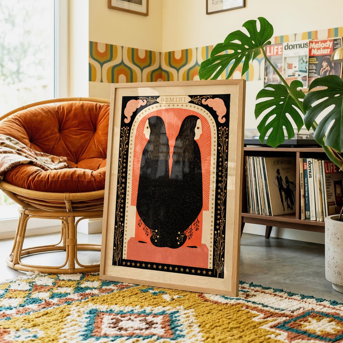 Gemini Zodiac Print