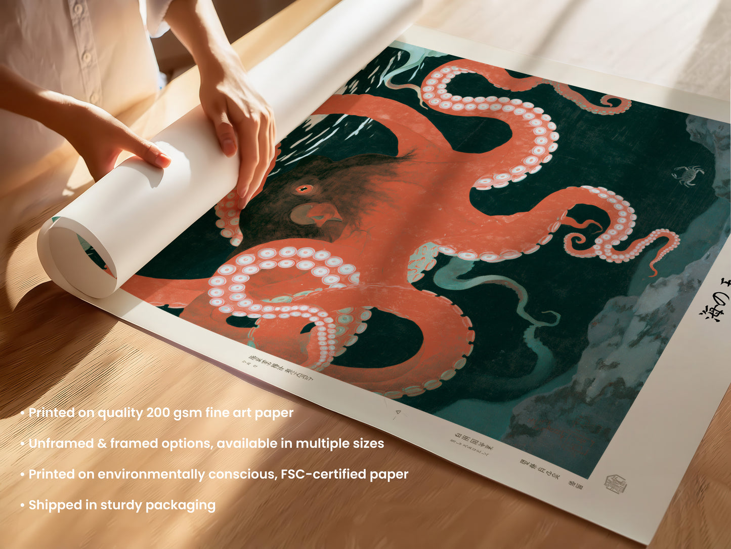 King of the Sea Octopus Print