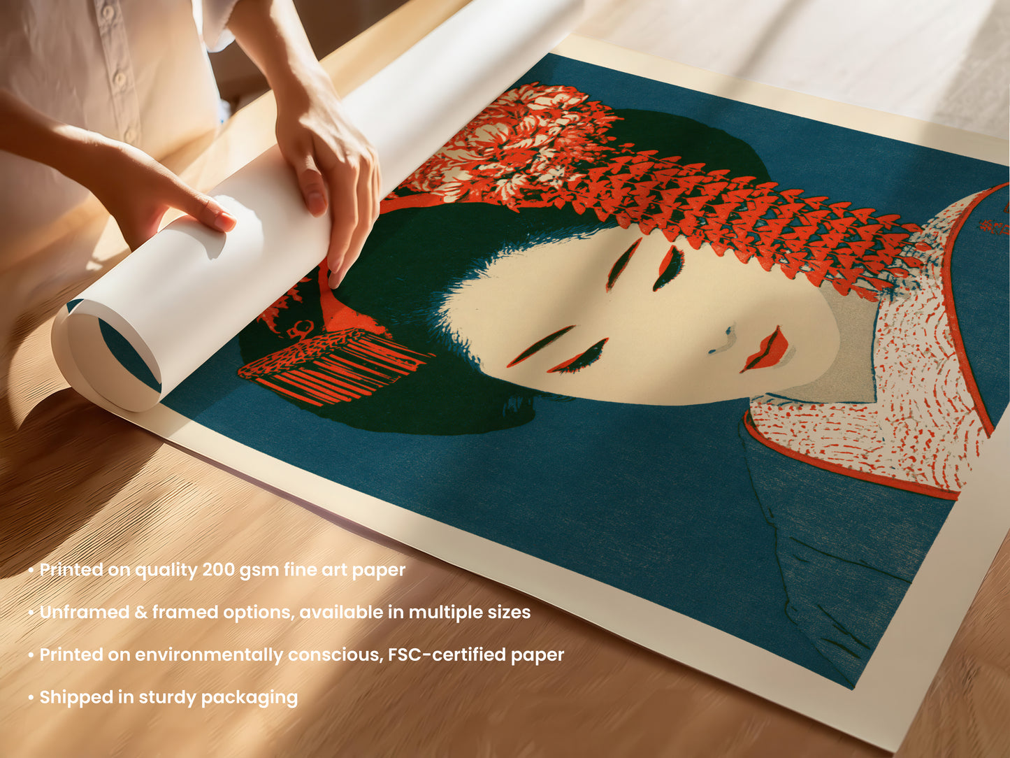 Geisha Portrait Print