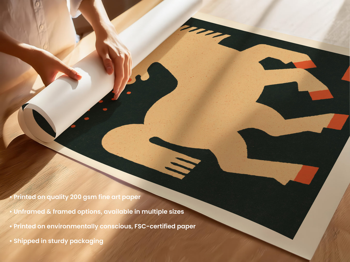 Horse Under Moonlight Print