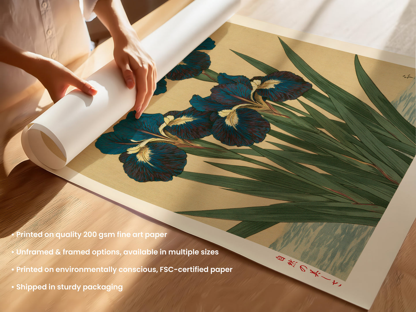 Iris Flowers Print
