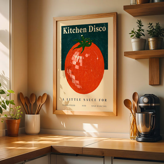 Kitchen Disco Tomato Print