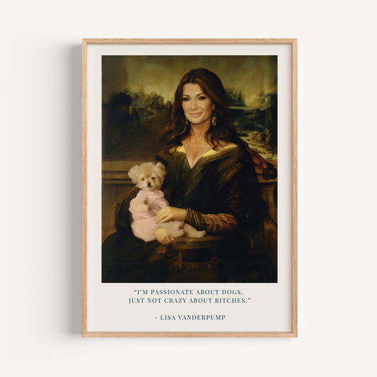 Lisa Vanderpump Mona Lisa Print