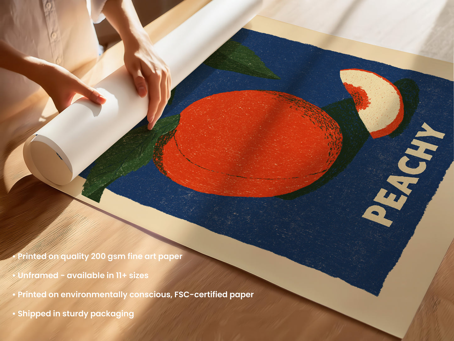 Life's Peachy Fruit Print