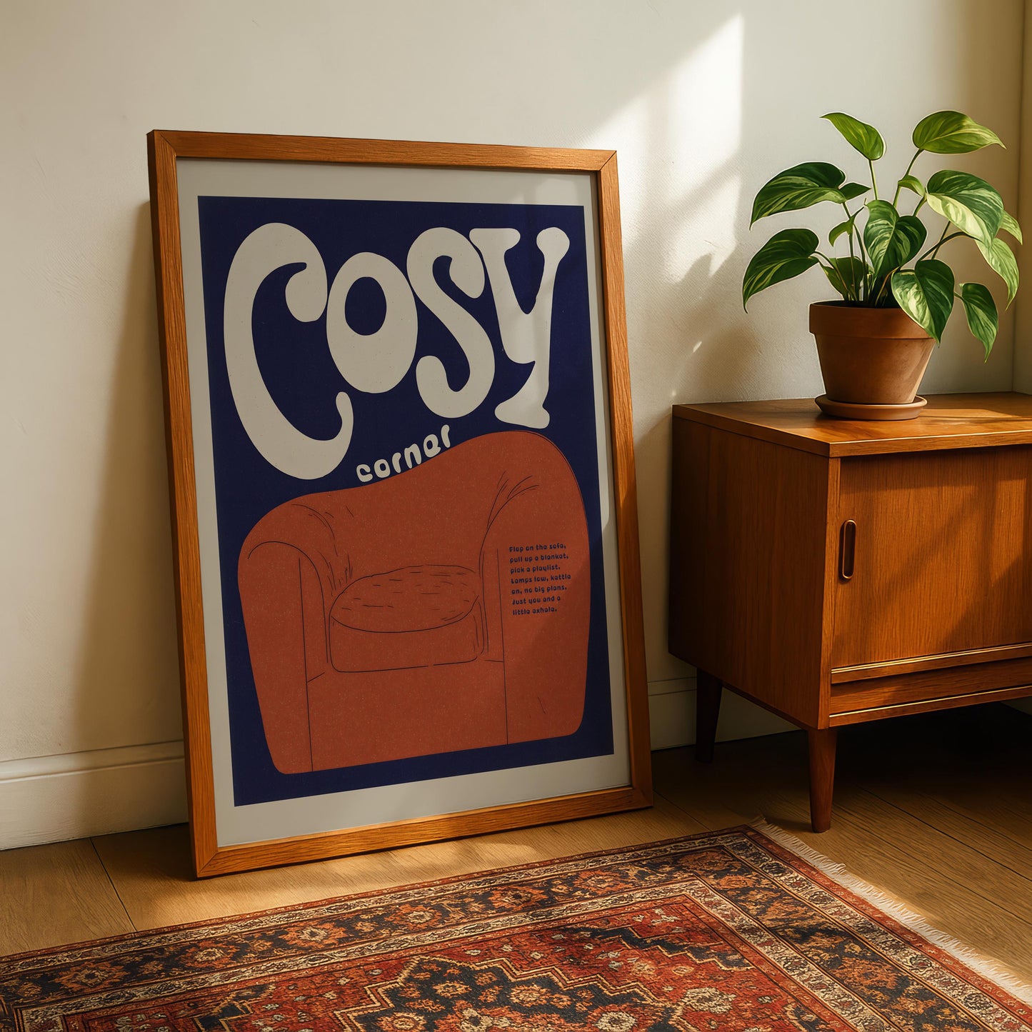 Cosy Corner Typography Print