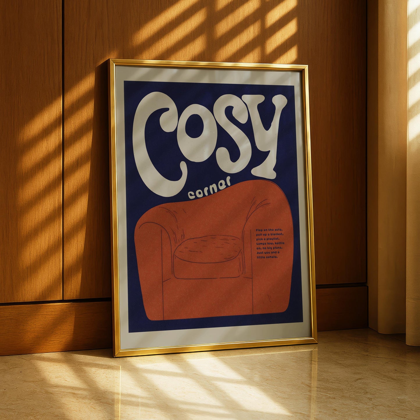 Cosy Corner Typography Print