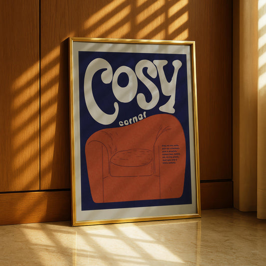 Cosy Corner Typography Print