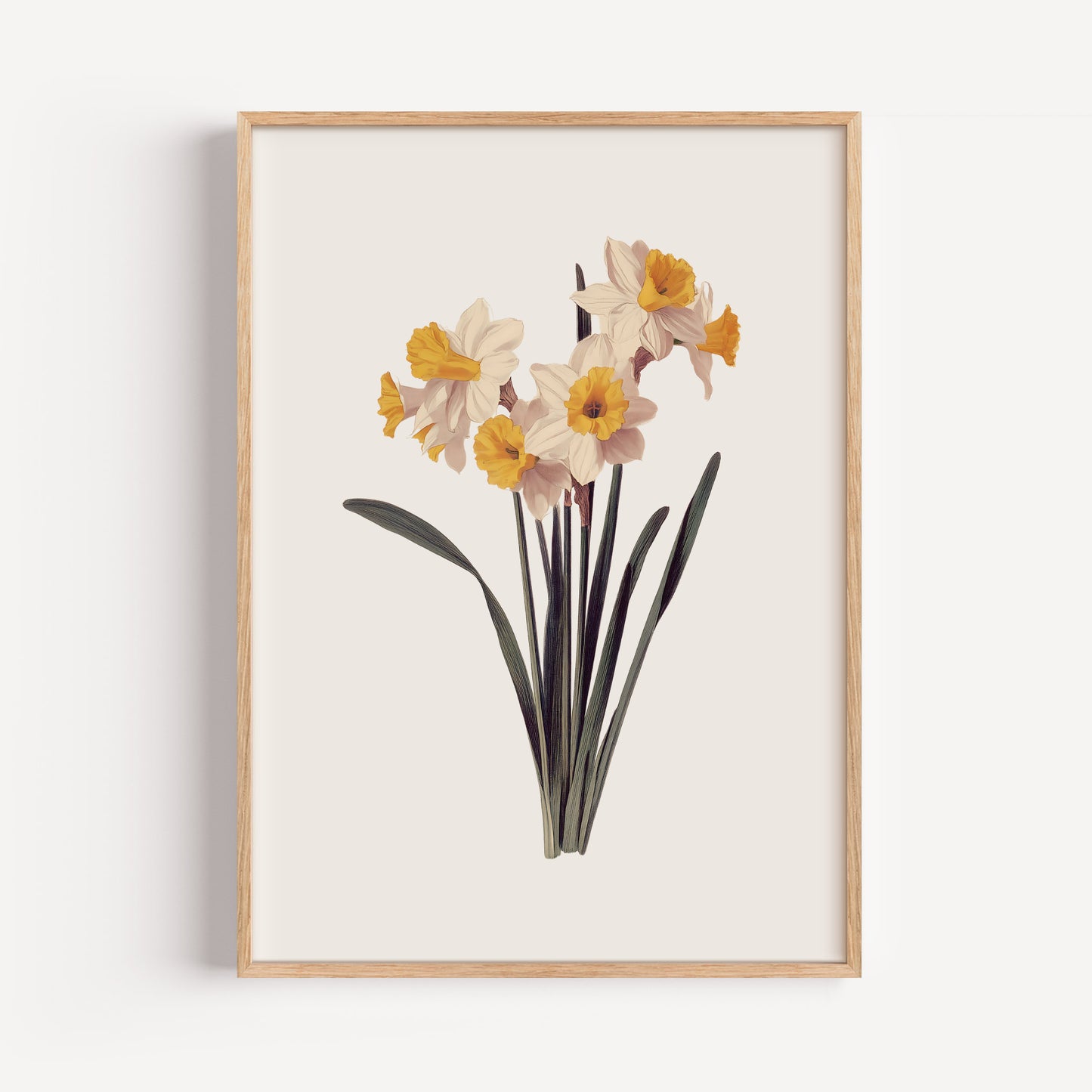 March Daffodil Birth Flower Print
