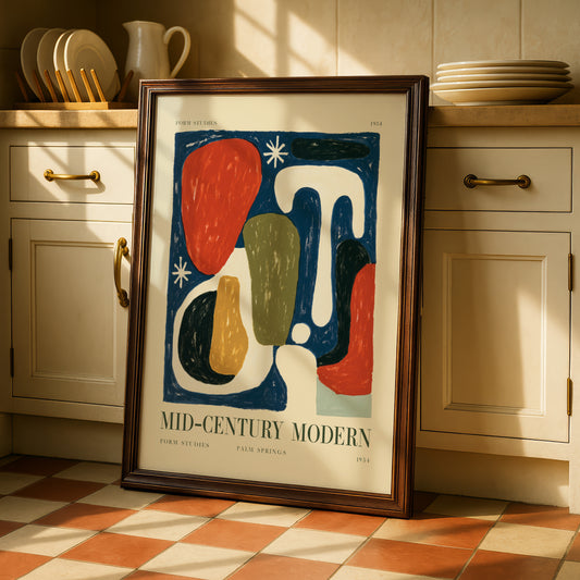 Mid-Century Modern Form Studies Print — Palm Springs