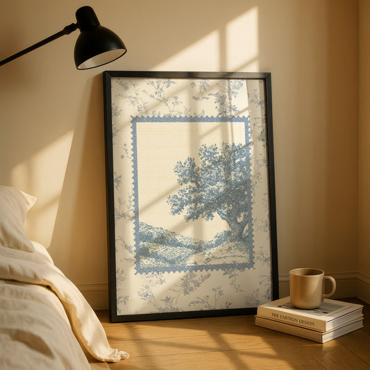 Oak Tree Stamp Print