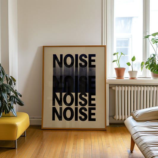 Noise Abstract Print