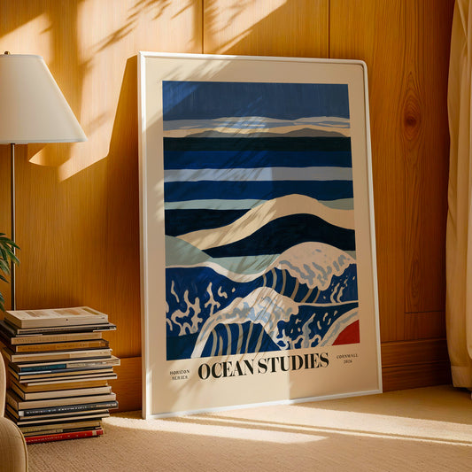 Ocean Studies Wave Print — Cornwall