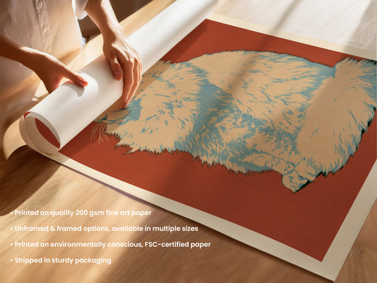 Persian Cat Portrait Print