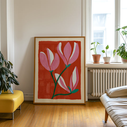 Pink Magnolia Print