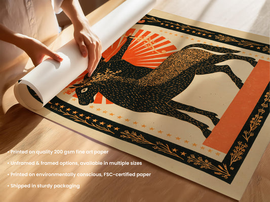 Sagittarius Zodiac Print