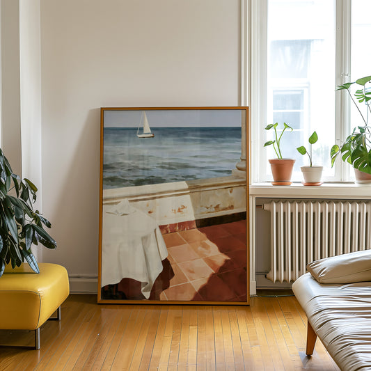 Sea View Terrace Print