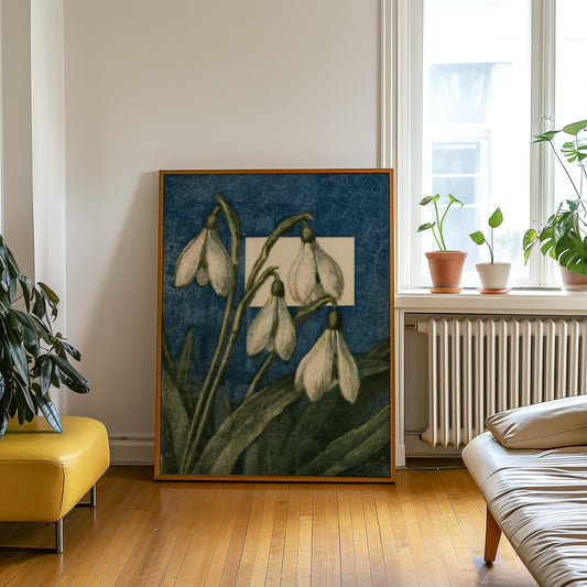 Snowdrop Flower Print 02 Living Room-media-4.jpg