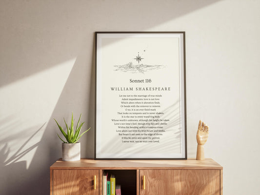 W. Shakespeare Sonnet 116 Print