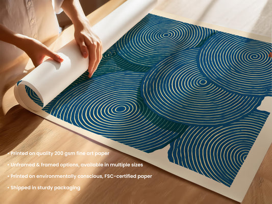 Spiral Circles Print