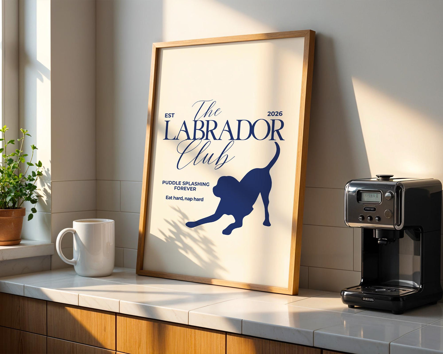 The Labrador Club Typography Print