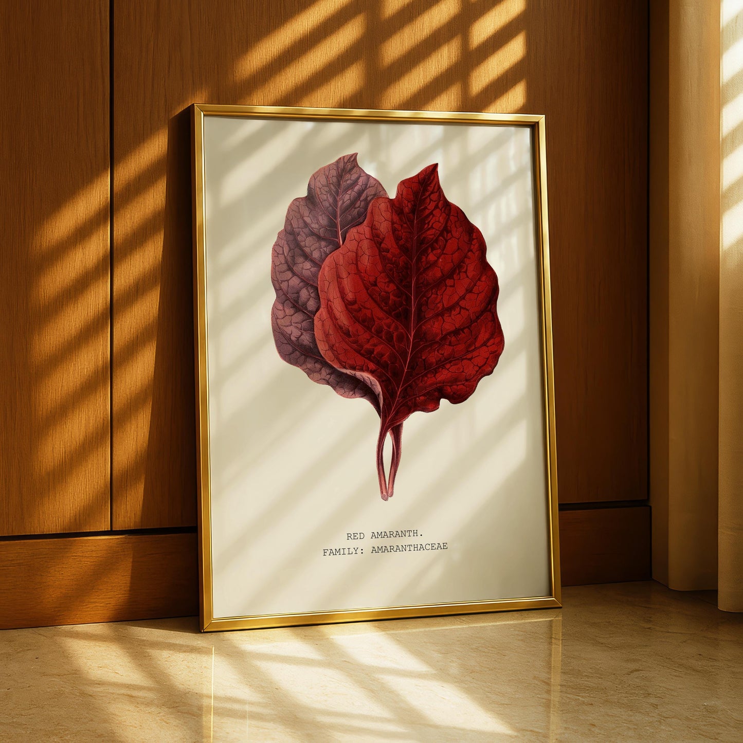 Red Amaranth Botanical Print