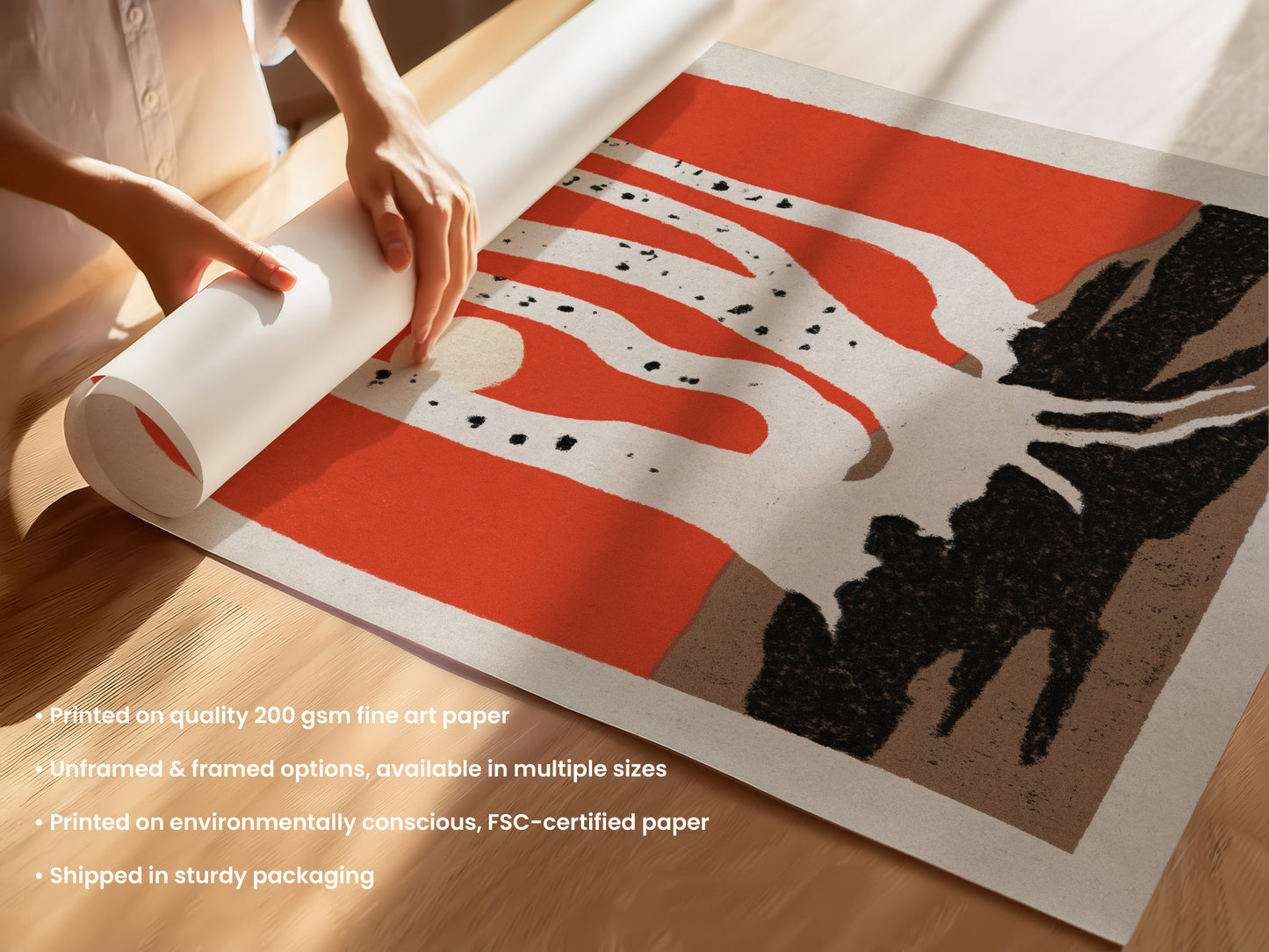 White Birch Trees Print