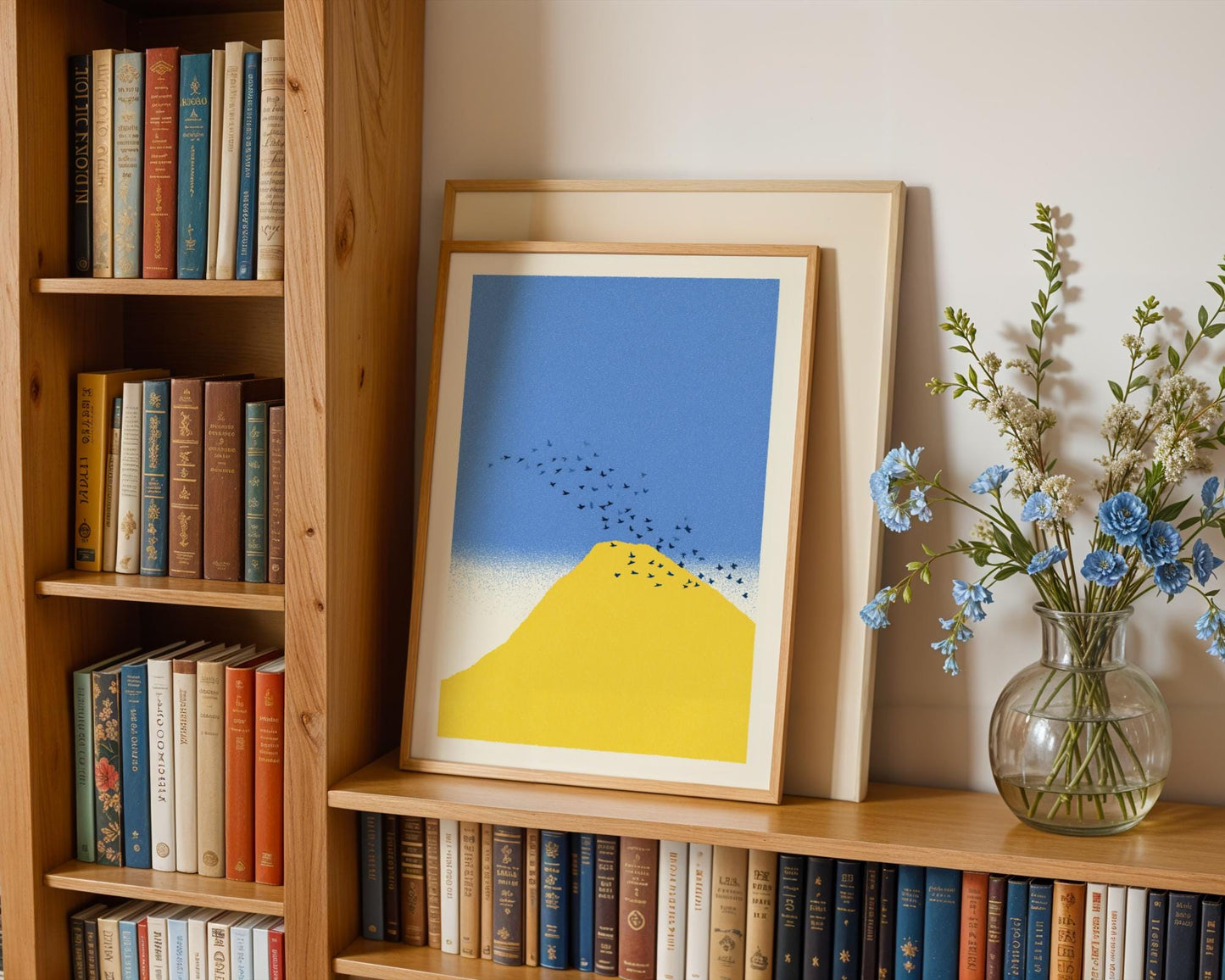 Yellow Mountain Birds Print