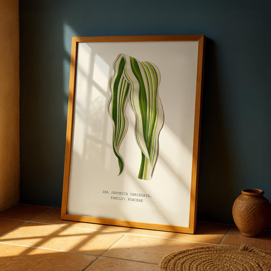 Zea Japonica Variegata Print