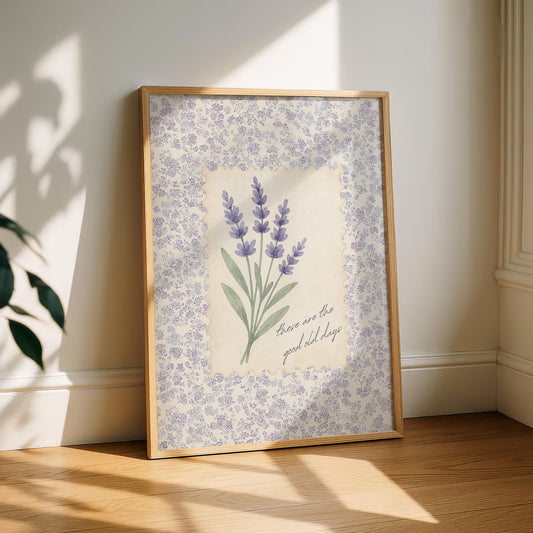 Lavender Cottagecore Print