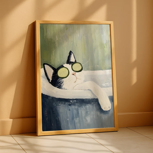 Black Cat Spa Print