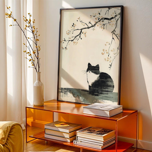Japanese Cat Print