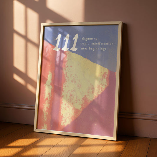 111 Angel Number Print