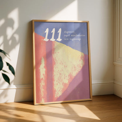 111 Angel Number Print