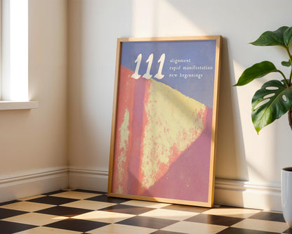 111 Angel Number Print