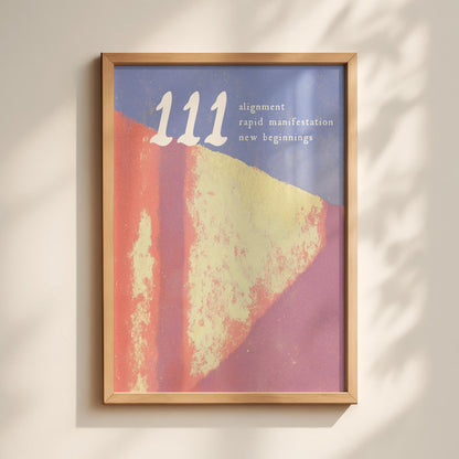 111 Angel Number Print